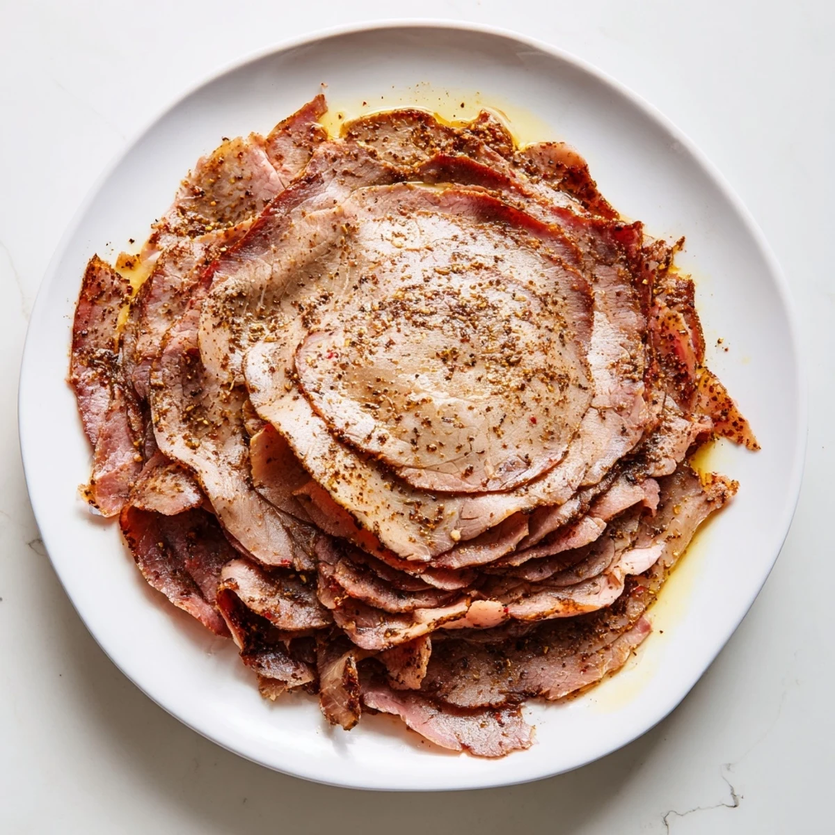 Savory and juicy Turkish Döner Meat, ideal for serving with warm pita, tomatoes, and cool yogurt sauce.