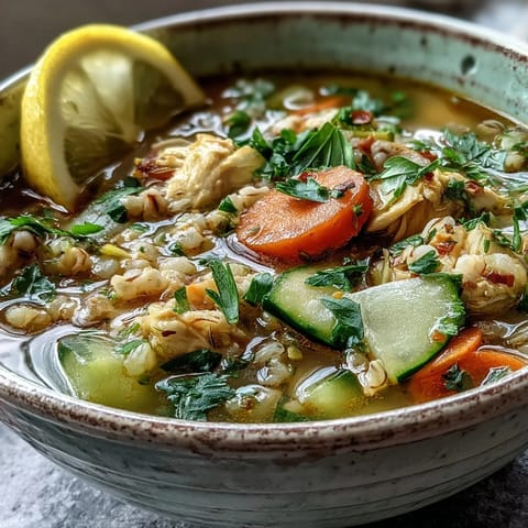 Soothing Turmeric Chicken Pearl Barley