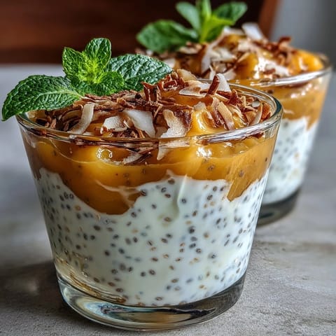 Vegan Mango Chia Pudding Cups