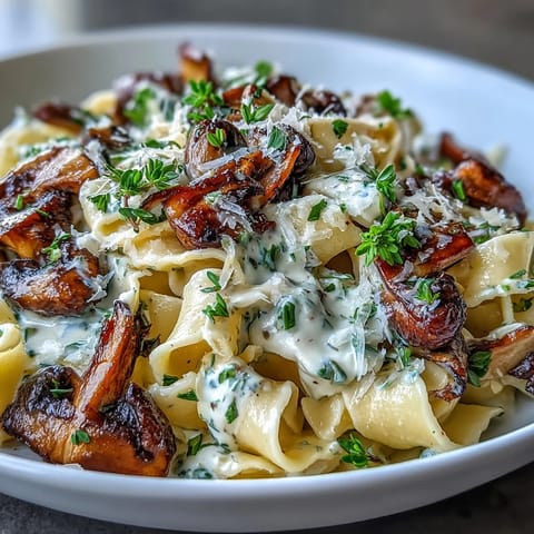 One-Pot Creamy Mushroom Pasta