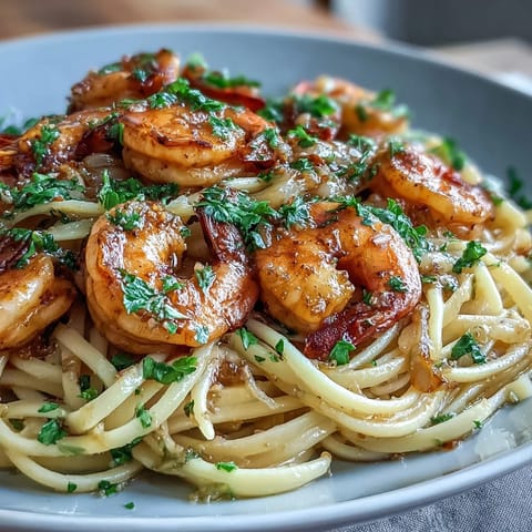 Spring Dinner Lemon Garlic Shrimp
