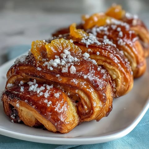 Soft mini orange rolls with zesty citrus filling, baked to golden perfection in crescent dough.