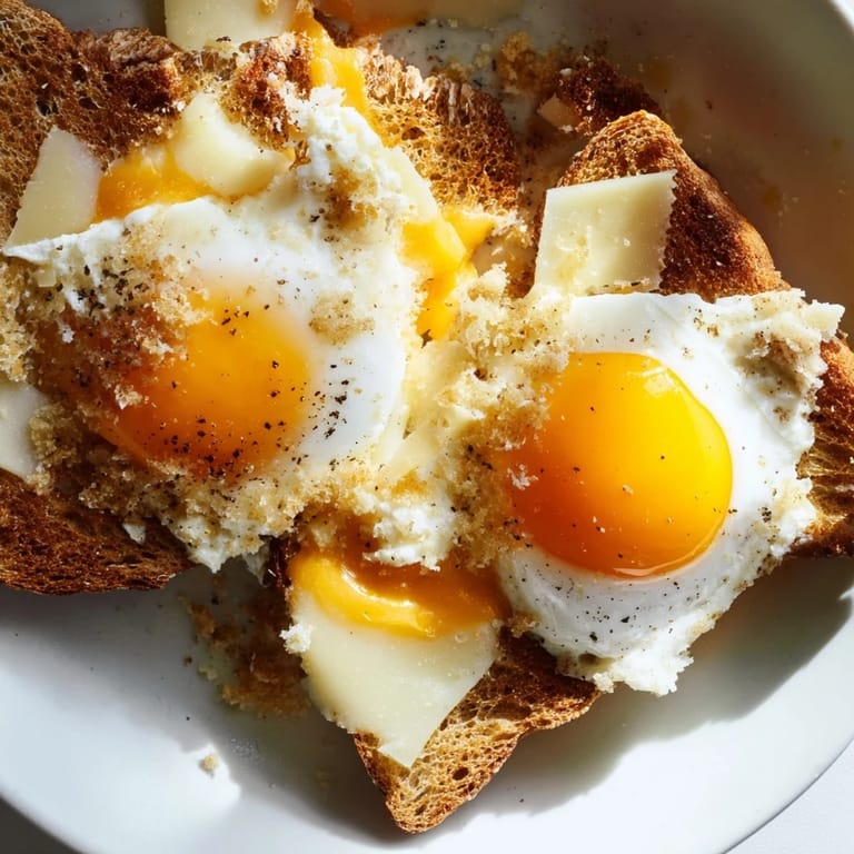 Imagine the crispy, salty feta fried eggs within this warm grilled cheese sandwich.