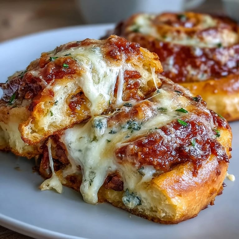 Plated Irresistible High Protein Pepperoni Pizza Rolls with a small dip of warm pizza sauce for a satisfying snack.