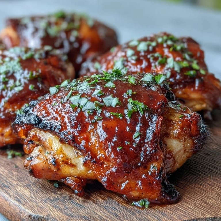 Homemade guava BBQ sauce caramelized over juicy chicken, served with grilled pineapple slices.