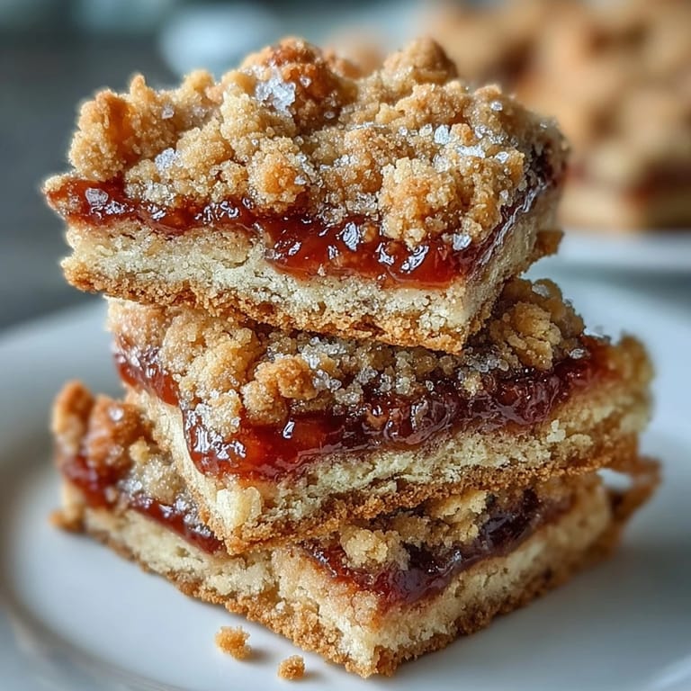 Homemade Guava Jam Bars are served on a white plate, ready to be enjoyed.