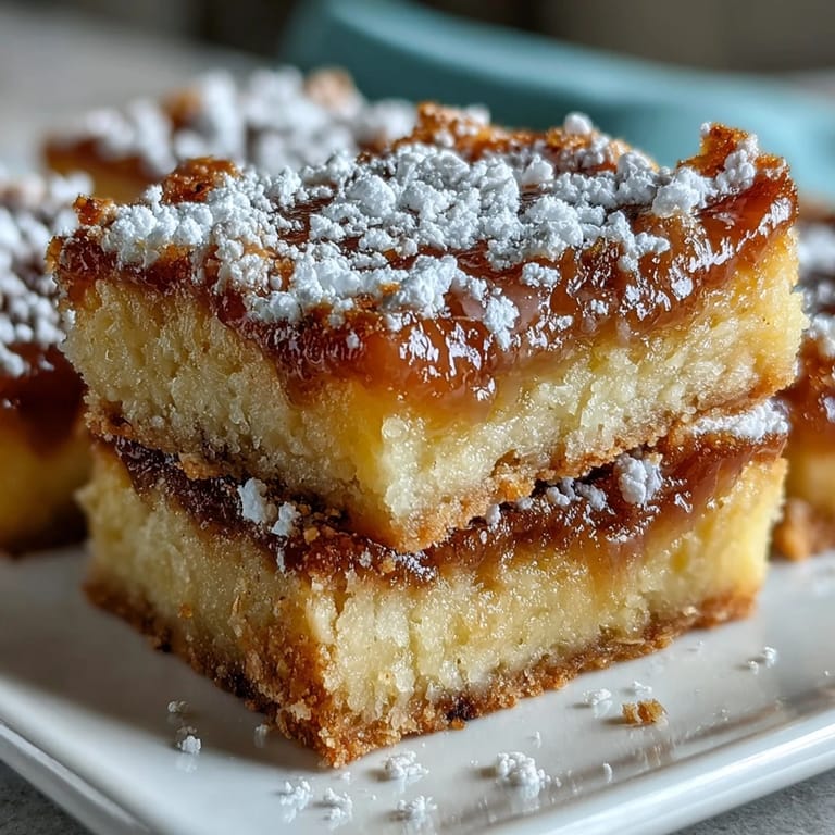 Perfectly chewy Earl Grey, Guava, and Lemon Bars on a platter with zesty aroma and sparkling afternoon tea.