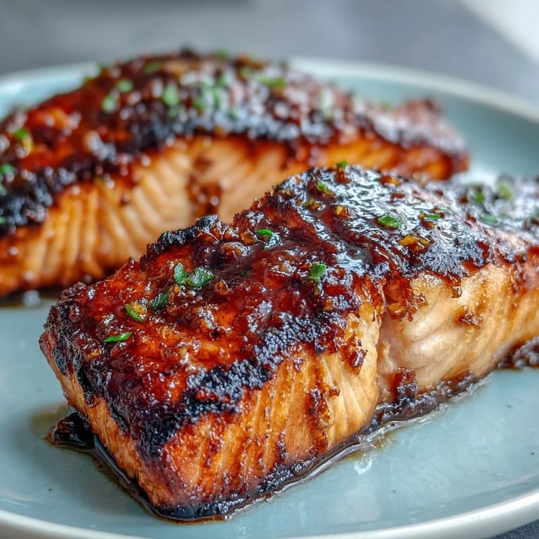 Golden-brown salmon fillets with a crunchy skin served alongside bright, garlicky asparagus spears.  