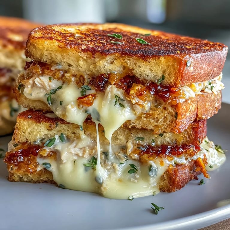Golden grilled sandwich packed with spicy tuna salad, gooey provolone, and Calabrian chili kick in every bite.  