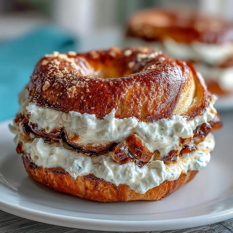 High-protein cinnamon raisin bagels, tender and golden, made with Greek yogurt for extra flavor and nutrition, ideal for meal prep.