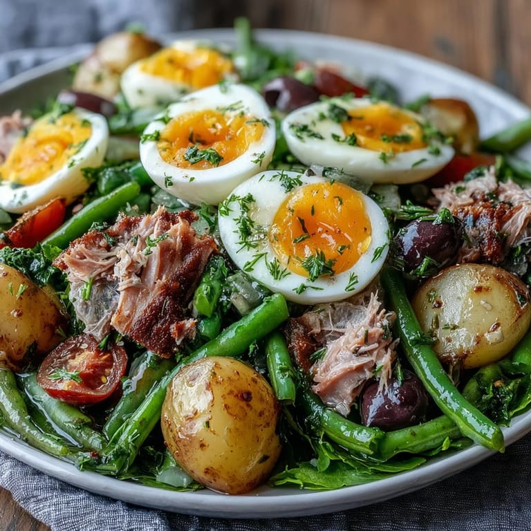 Bright Spring Niçoise Salad bursting with fresh flavors, perfect for a light lunch.