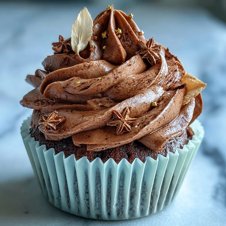 Indulgent vanilla cupcakes topped with rich terracotta buttercream, perfect for celebrating Taurus season with a touch of elegance.