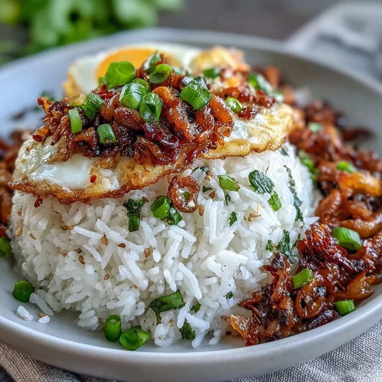 Spicy Chili Crisp Egg Fried Rice, a quick weeknight meal with savory chili oil.