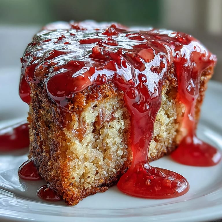 A beautifully gilded Blood Orange Polenta Cake, perfect for dessert.