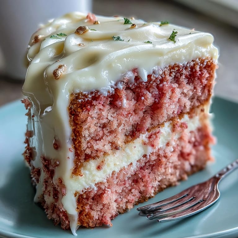 Decadent pink velvet cake swirled with rosé, perfect for celebrations.